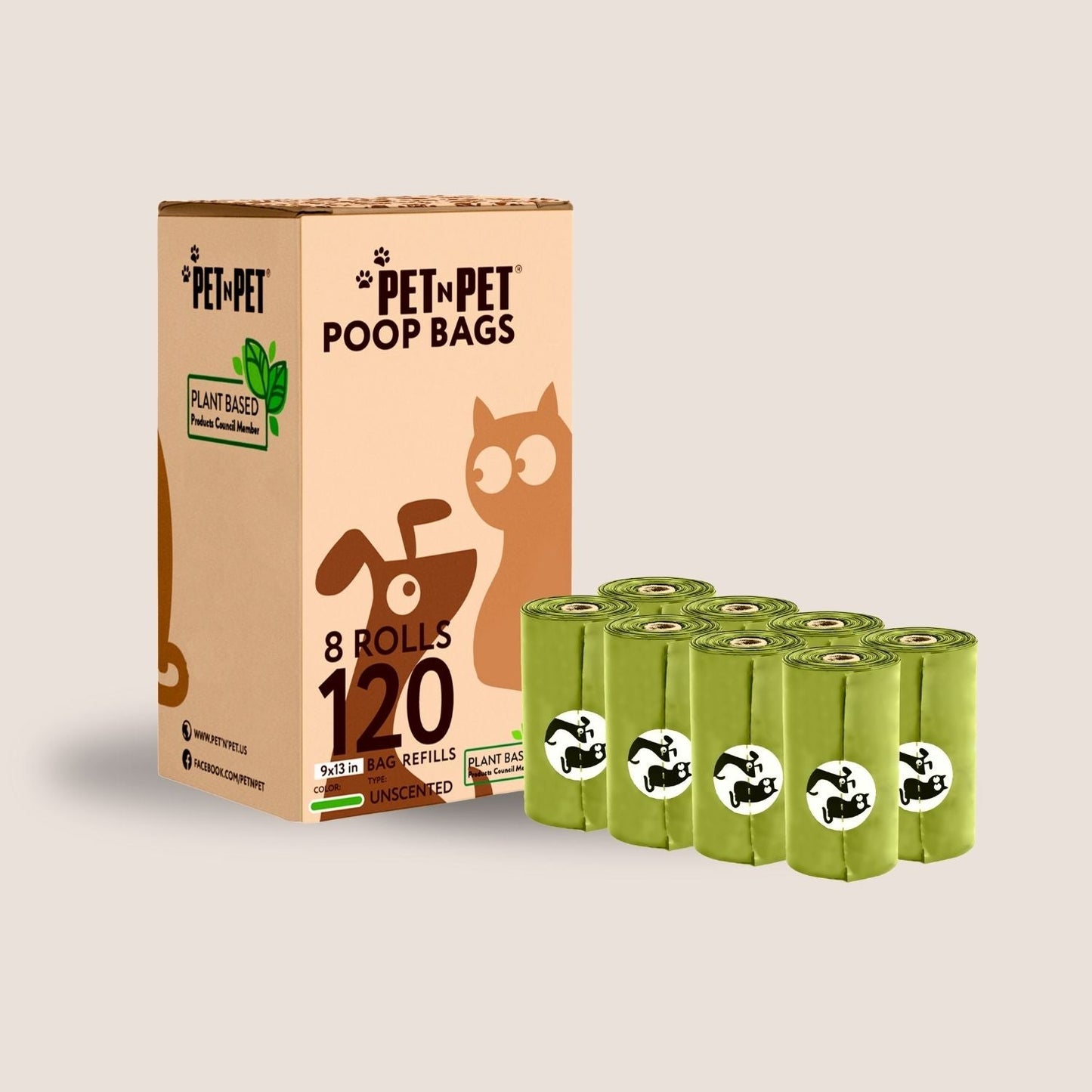 Plant-based Dog Poop Bags (240)