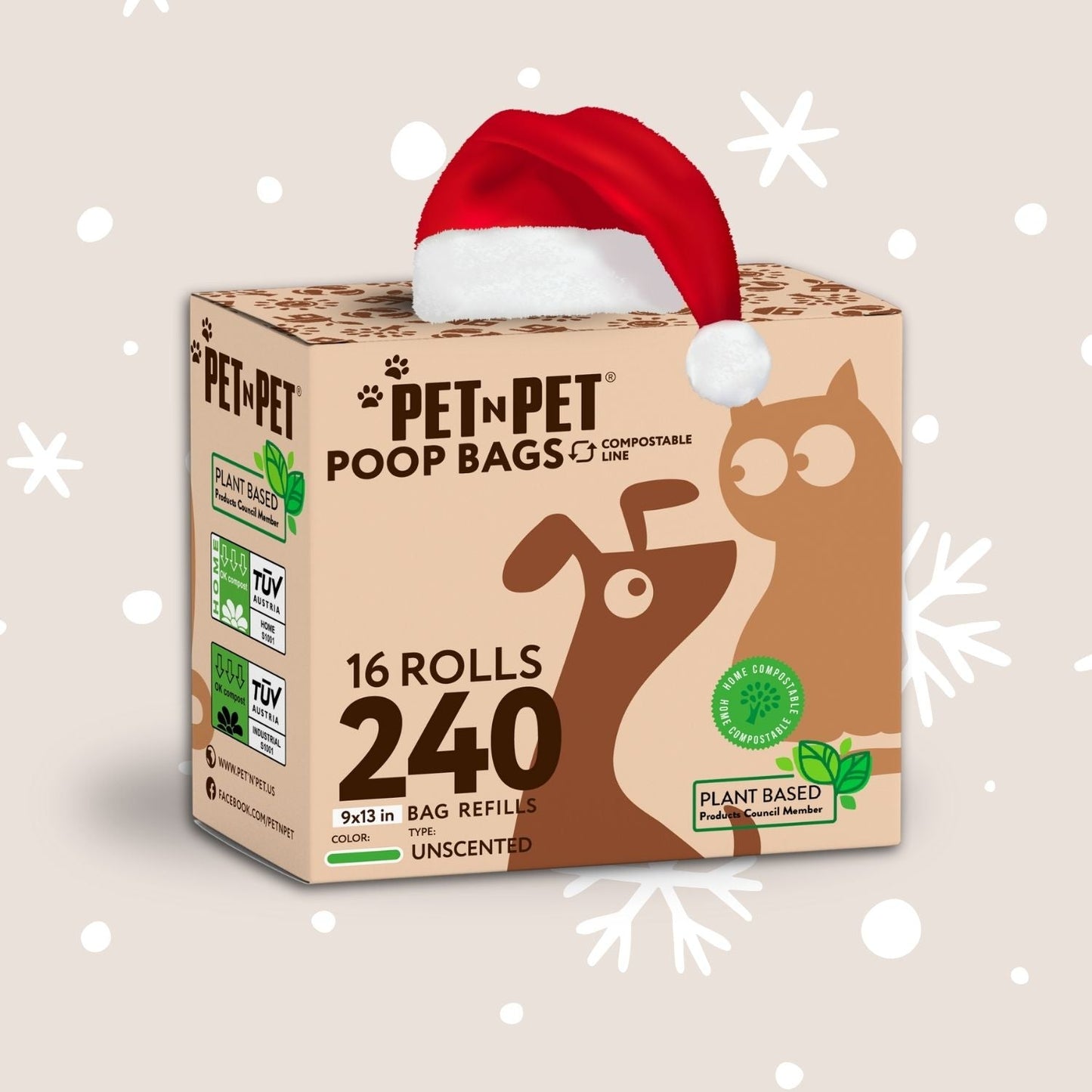 Plant-based Dog Poop Bags (240)